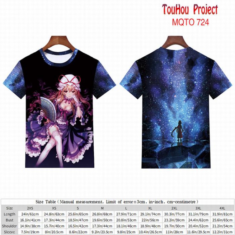 TouHou Project full color short sleeve t-shirt 9 sizes from 2XS to 4XL MQTO-724