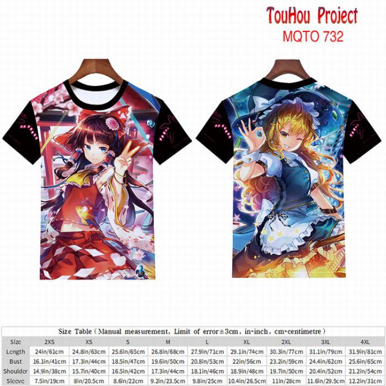 TouHou Project full color short sleeve t-shirt 9 sizes from 2XS to 4XL MQTO-732