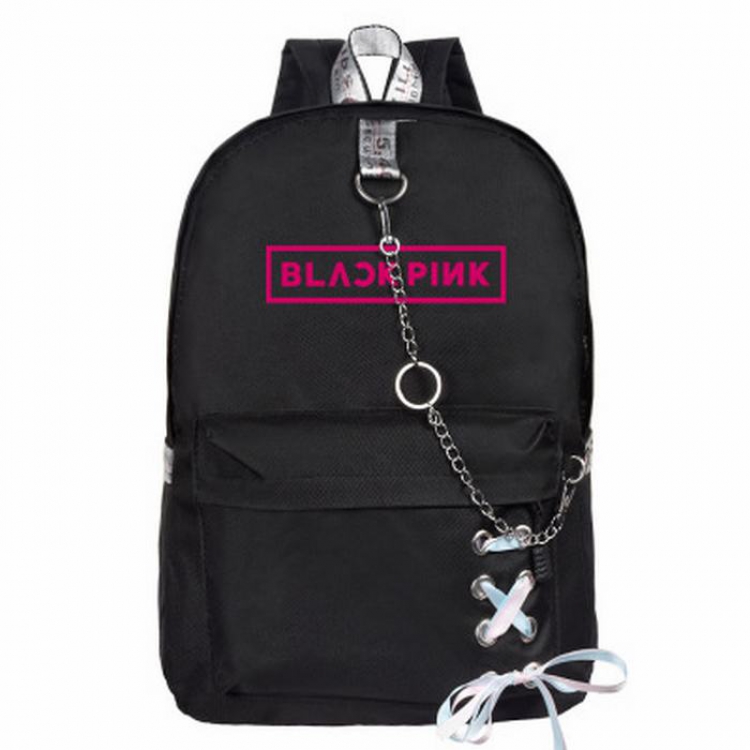 BLACKPINK Backpack with a fresh bag chain black price for 3 pcs 29X40CM 425G