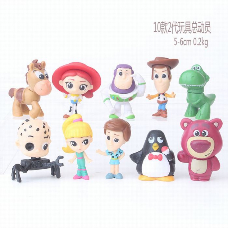 Toy Story a set of ten Bagged Figure Decoration Model5-6CM 0.2KG