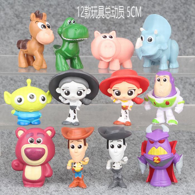 Toy Story a set of twelve Bagged Figure Decoration Model 5CM 0.13KG