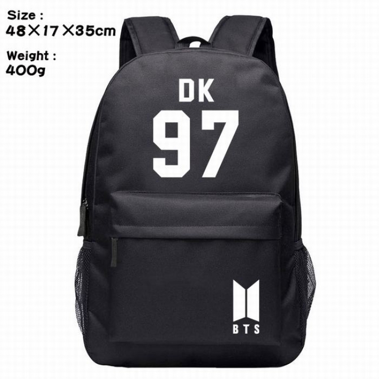 BTS-13 Silk screen polyester canvas backpack bag