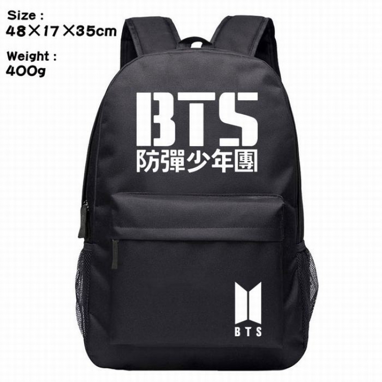 BTS-2 Silk screen polyester canvas backpack bag