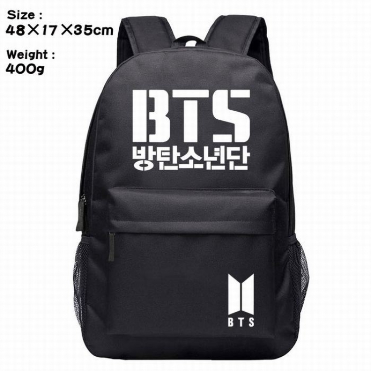 BTS-3 Silk screen polyester canvas backpack bag