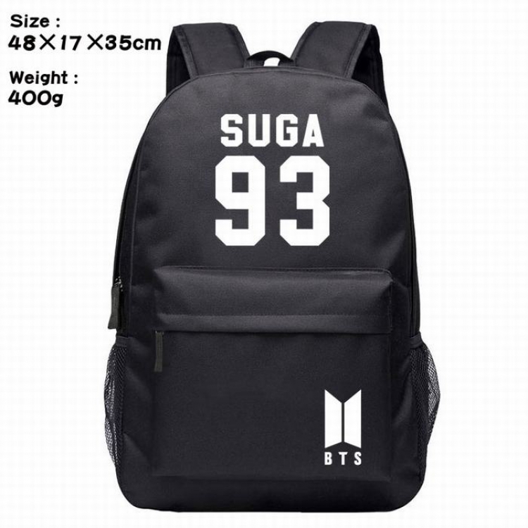 BTS-7 Silk screen polyester canvas backpack bag