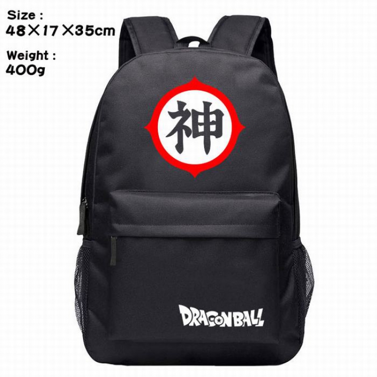 Dragon Ball-2 blue Anime around Silk screen polyester canvas backpack