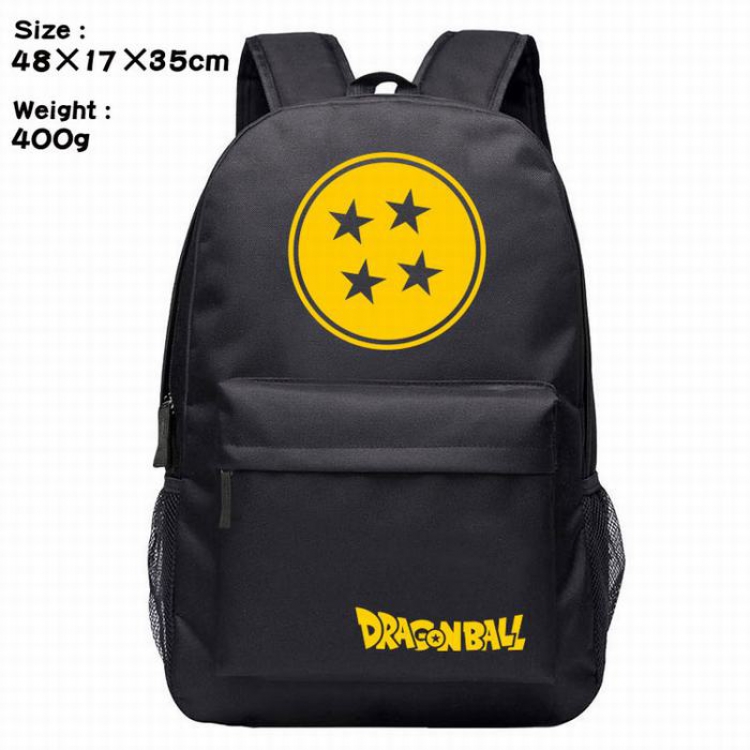 Dragon Ball-4 blue Anime around Silk screen polyester canvas backpack