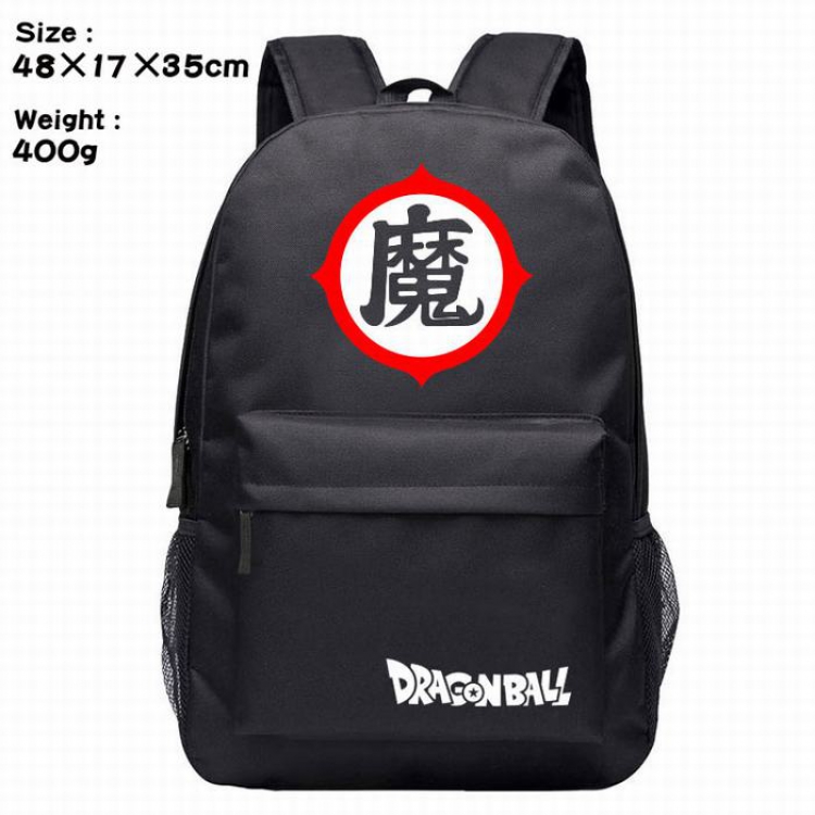 Dragon Ball-1 blue Anime around Silk screen polyester canvas backpack