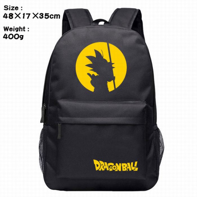 Dragon Ball-3 blue Anime around Silk screen polyester canvas backpack