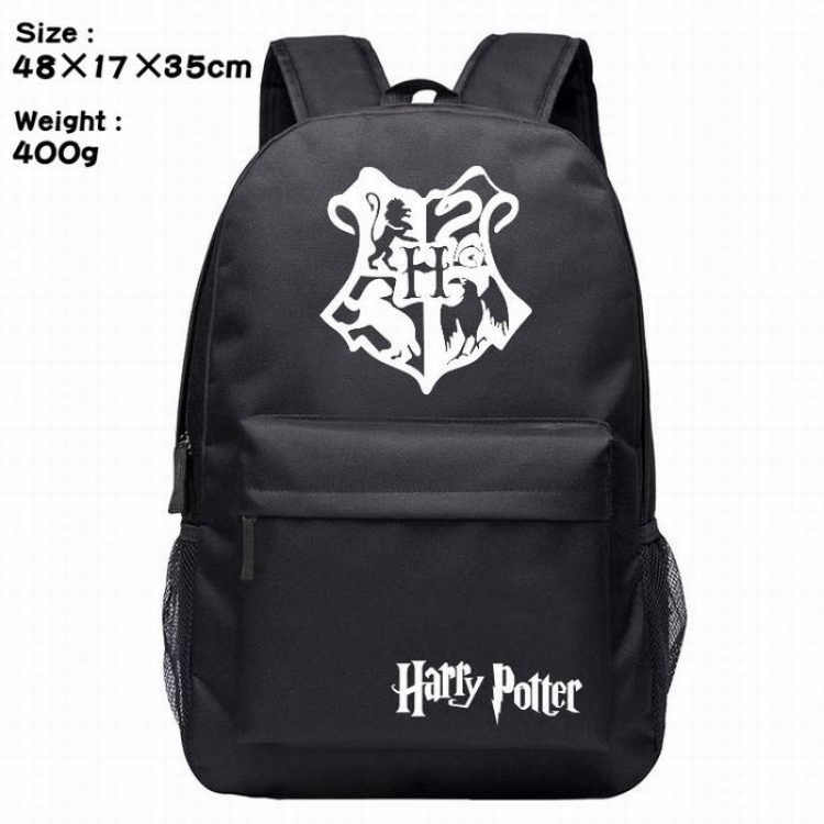 Harry Potter-1 Silk screen polyester canvas backpack