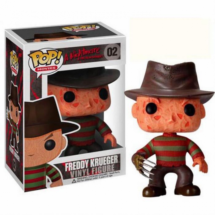 A Nightmare on Elm Street Freddy Krueger Funko POP02 Freddie doll Boxed Figure Decoration Model 10CM 0.14KG