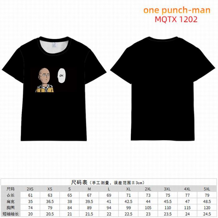 One Punch Man Full color short sleeve t-shirt 10 sizes from 2XS to 5XL MQTX-1202