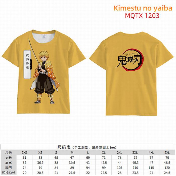 Kimetsu no Yaiba Full color short sleeve t-shirt 10 sizes from 2XS to 5XL MQTX-1203