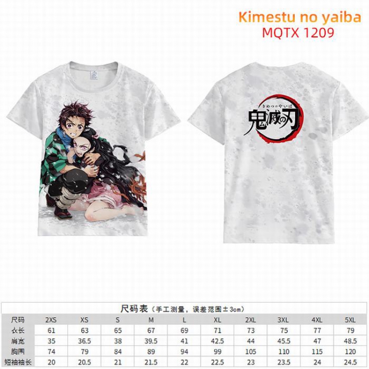 Kimetsu no Yaiba Full color short sleeve t-shirt 10 sizes from 2XS to 5XL MQTX-1209