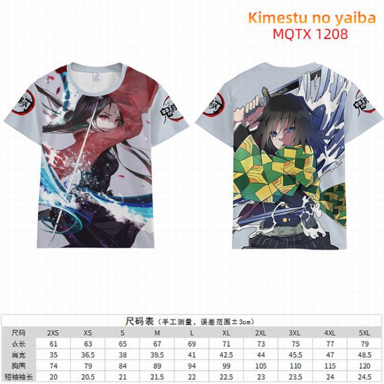 Kimetsu no Yaiba Full color short sleeve t-shirt 10 sizes from 2XS to 5XL MQTX-1208