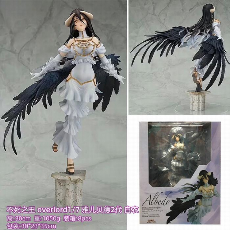 Overlord 1/7 albedo White Sexy beautiful girl Boxed Figure Decoration Model 30CM