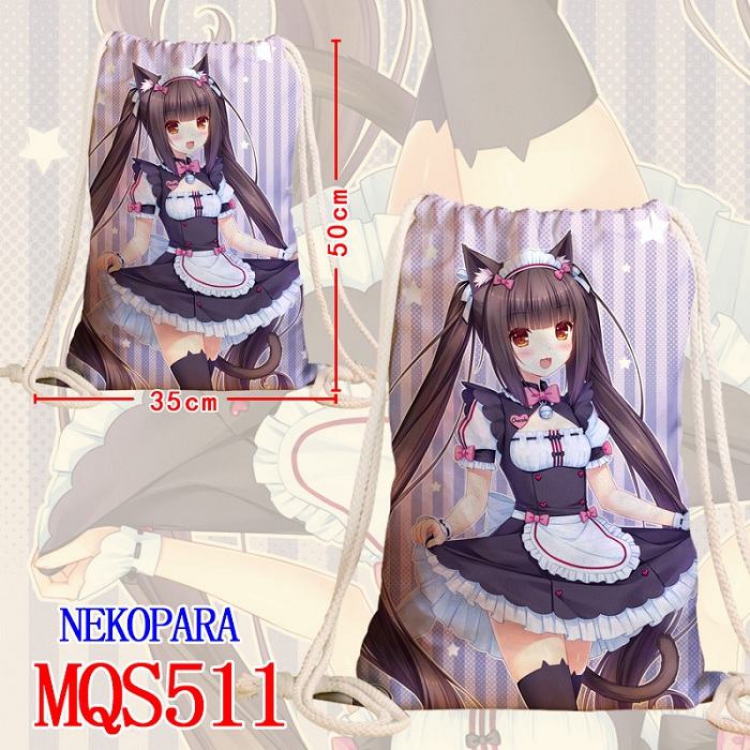 Nekopara Double-sided Full color Handbag Pocket 35X50CM MQS511