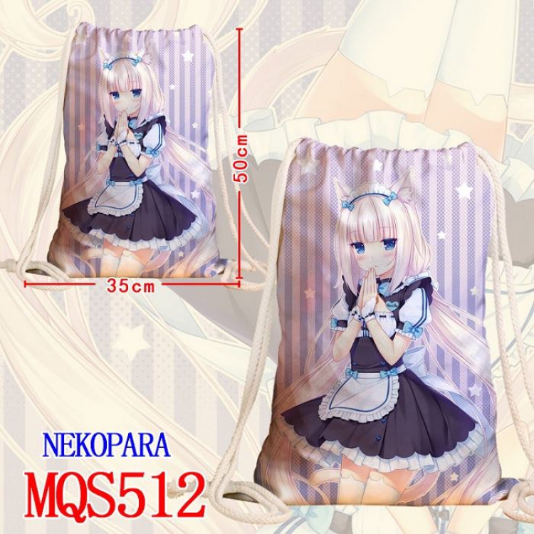 Nekopara Double-sided Full color Handbag Pocket 35X50CM MQS512