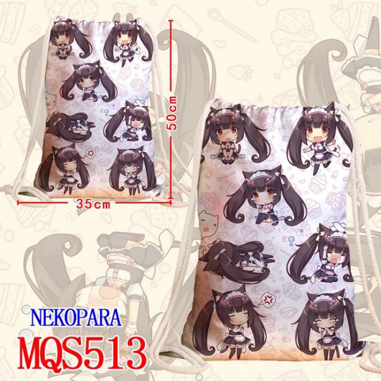 Nekopara Double-sided Full color Handbag Pocket 35X50CM MQS513