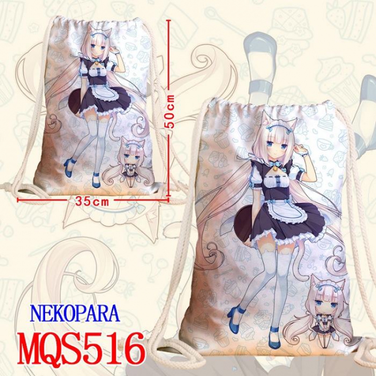 Nekopara Double-sided Full color Handbag Pocket 35X50CM MQS516