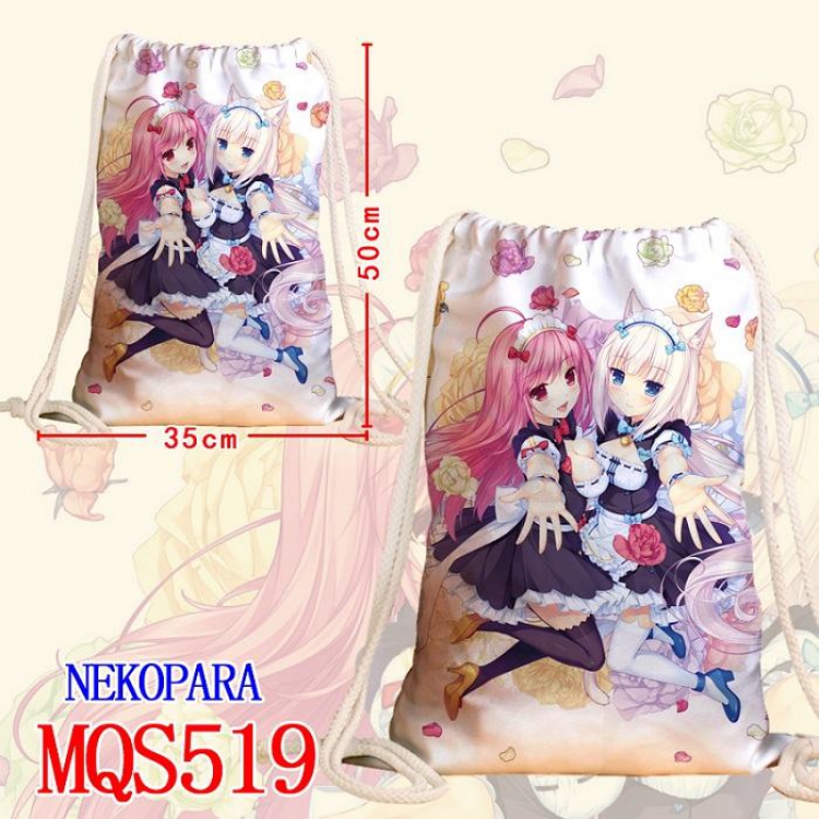 Nekopara Double-sided Full color Handbag Pocket 35X50CM MQS519