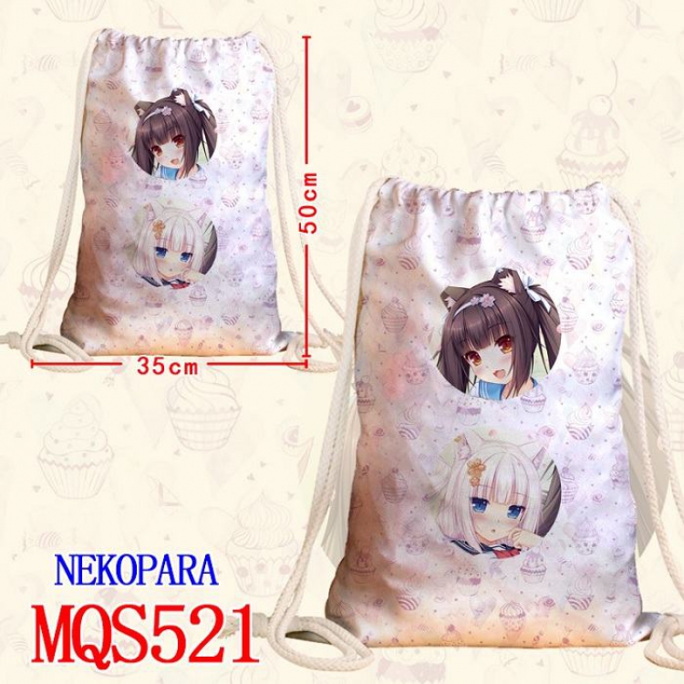 Nekopara Double-sided Full color Handbag Pocket 35X50CM MQS521