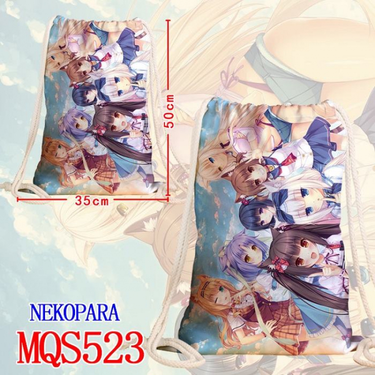 Nekopara Double-sided Full color Handbag Pocket 35X50CM MQS523