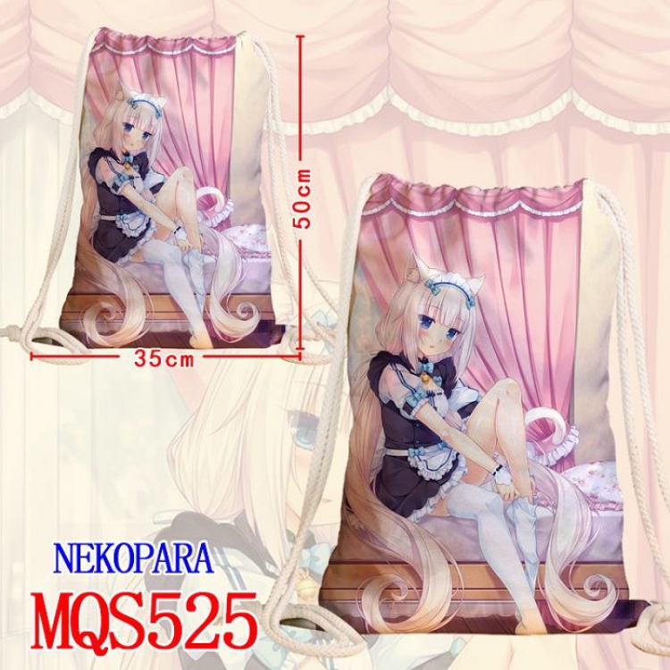Nekopara Double-sided Full color Handbag Pocket 35X50CM MQS525
