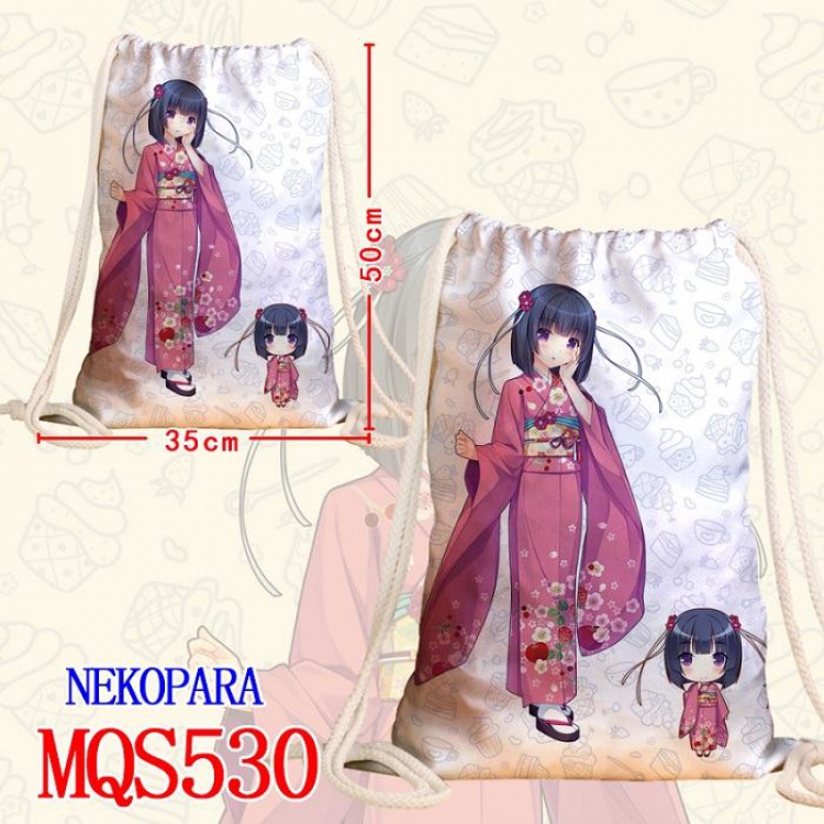 Nekopara Double-sided Full color Handbag Pocket 35X50CM MQS530