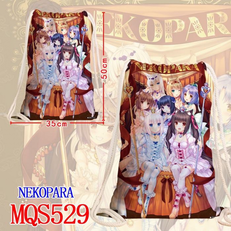Nekopara Double-sided Full color Handbag Pocket 35X50CM MQS529