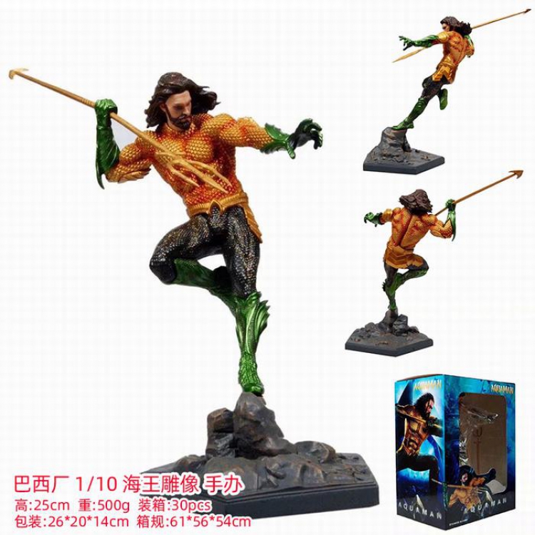 Aquaman 1/10 Statue Boxed Figure Decoration Model 25CM 500G