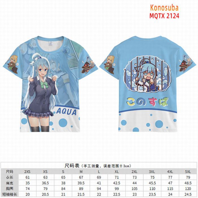 Konosuba Full color short sleeve t-shirt 10 sizes from 2XS to 5XL MQTX-2124