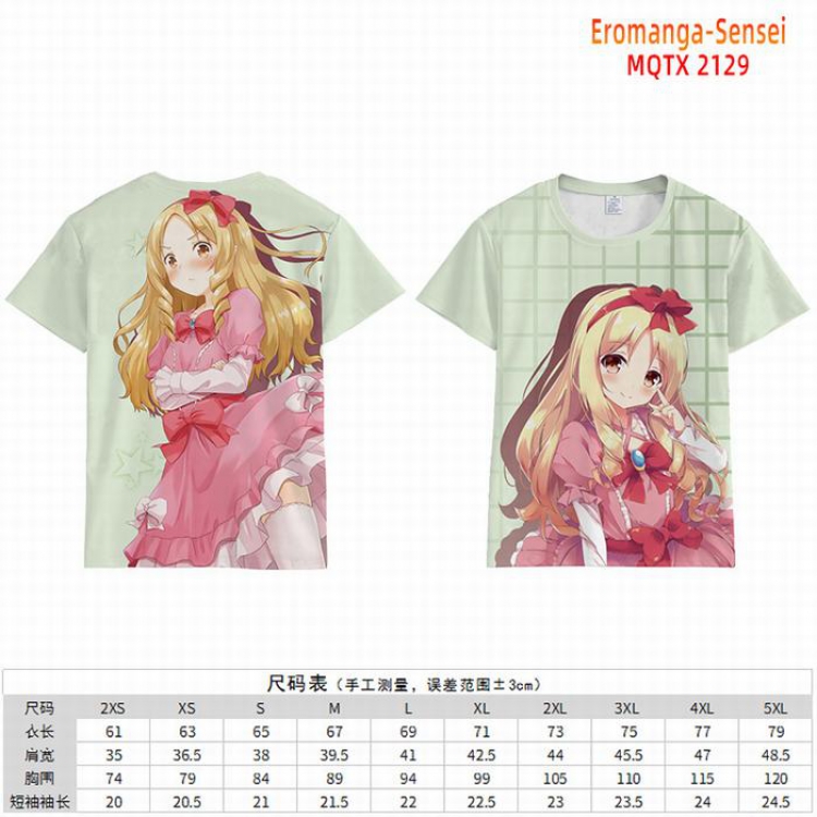 Eromanga-Sensei Full color short sleeve t-shirt 10 sizes from 2XS to 5XL MQTX-2129