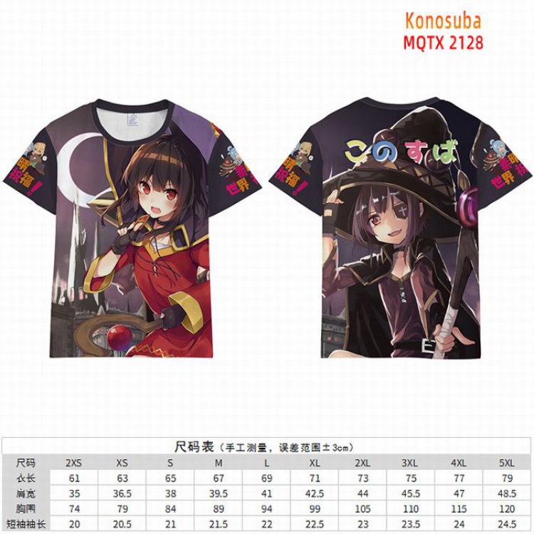 Konosuba  Full color short sleeve t-shirt 10 sizes from 2XS to 5XL MQTX-2128