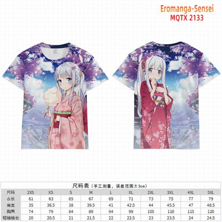 Eromanga-Sensei Full color short sleeve t-shirt 10 sizes from 2XS to 5XL MQTX-2133