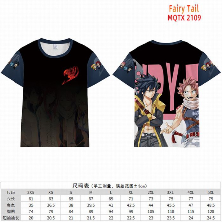 Fairy tail Full color short sleeve t-shirt 10 sizes from 2XS to 5XL MQTX-2109