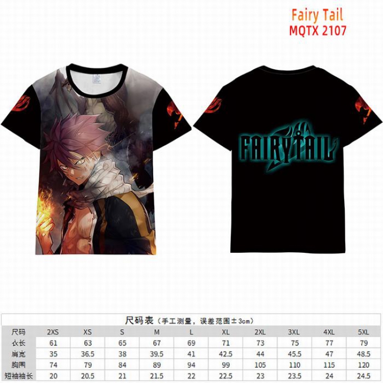Fairy tail Full color short sleeve t-shirt 10 sizes from 2XS to 5XL MQTX-2107