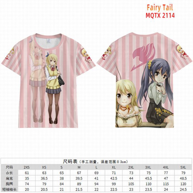 Fairy tail Full color short sleeve t-shirt 10 sizes from 2XS to 5XL MQTX-2114