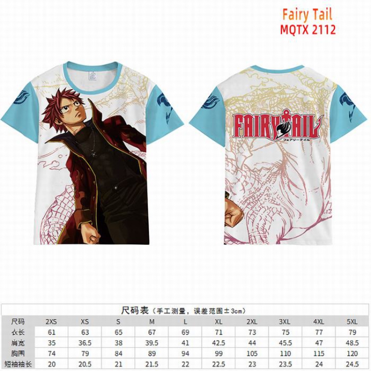 Fairy tail Full color short sleeve t-shirt 10 sizes from 2XS to 5XL MQTX-2112