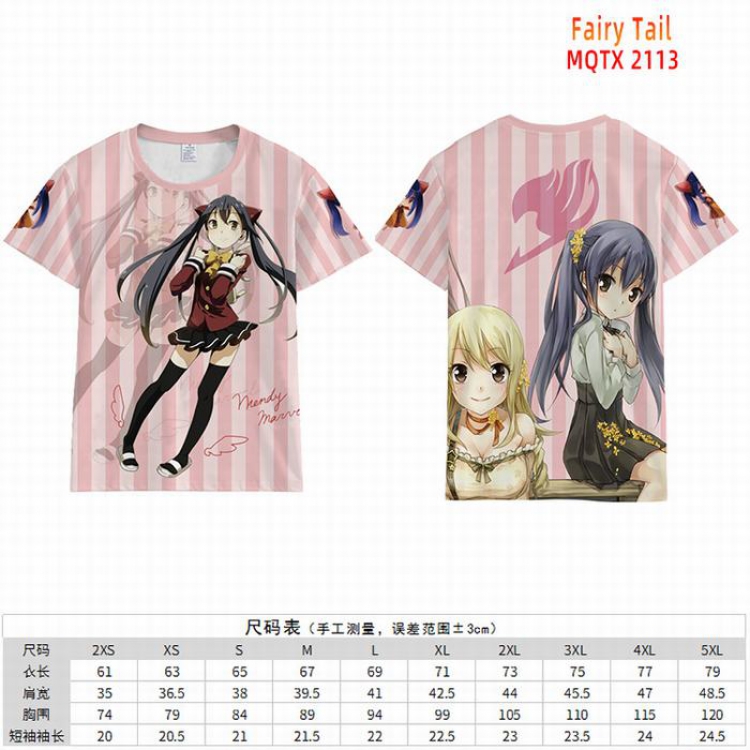 Fairy tail Full color short sleeve t-shirt 10 sizes from 2XS to 5XL MQTX-2113