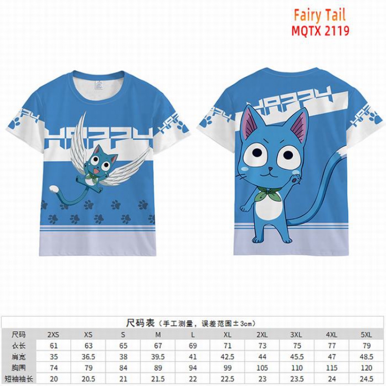 Fairy tail Full color short sleeve t-shirt 10 sizes from 2XS to 5XL MQTX-2119