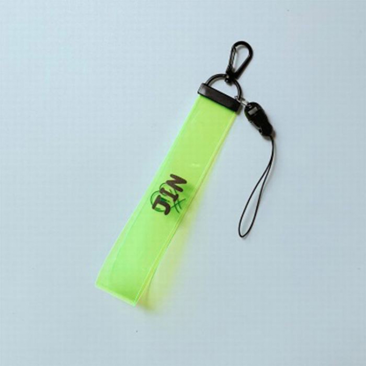 BTS JIN Fluorescent green Mobile phone rope lanyard around the same paragraph 18CM 10G  price for 5 pcs