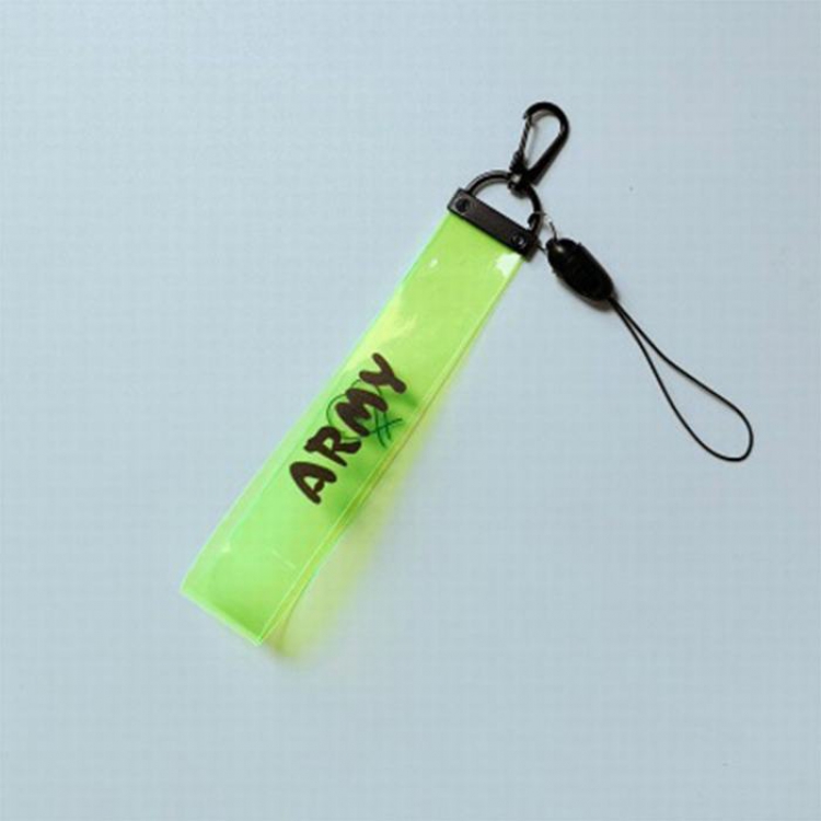 BTS  ARMY Fluorescent green  Mobile phone rope lanyard around the same paragraph 18CM 10G  price for 5 pcs