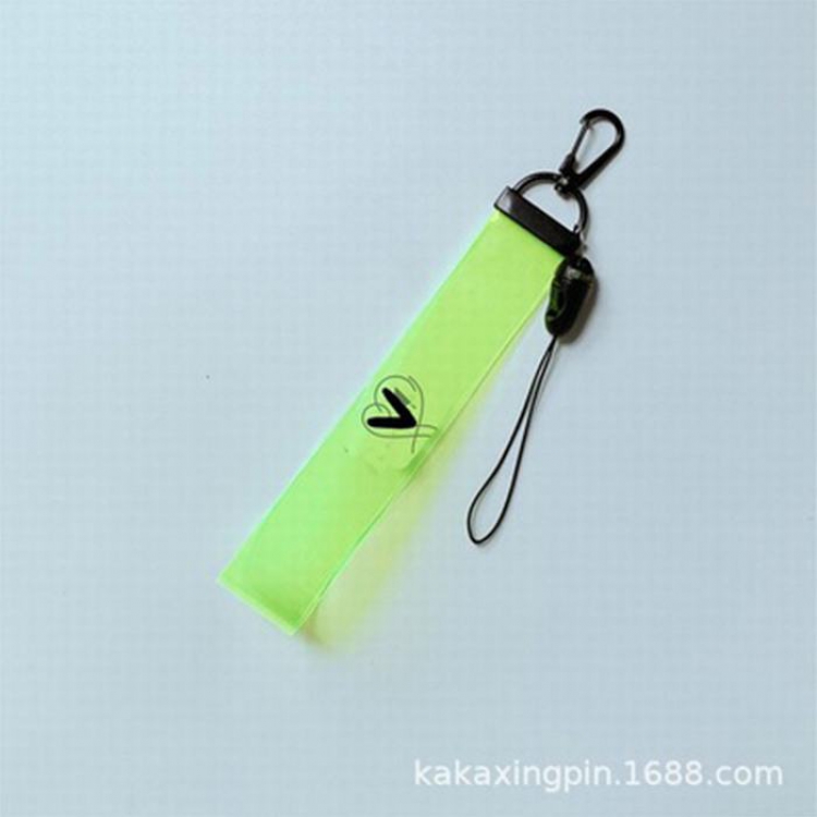 BTS  V Fluorescent green Mobile phone rope lanyard around the same paragraph 18CM 10G  price for 5 pcs