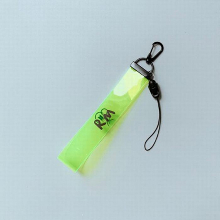 BTS RMFluorescent green Mobile phone rope lanyard around the same paragraph 18CM 10G  price for 5 pcs