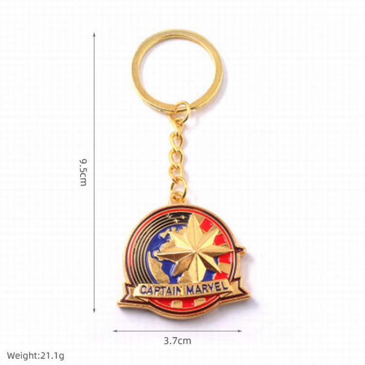 The avengers allianc Captain Marvel Keychain 9.5X3.7CM 21.1G  price for 5 pcs