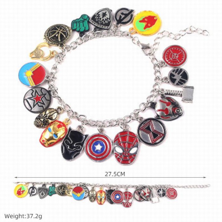 The avengers allianc Cartoon bracelet pendant 27.5CM 37.2G price for 5 pcs
