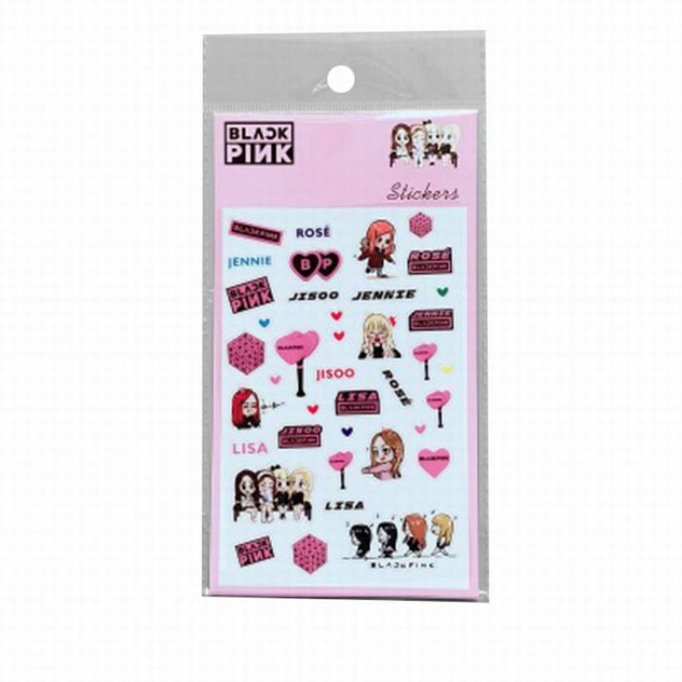 BLACKPINK Transparent stickers diary stickers 10.5X19CM 6.5G price for 20 pcs