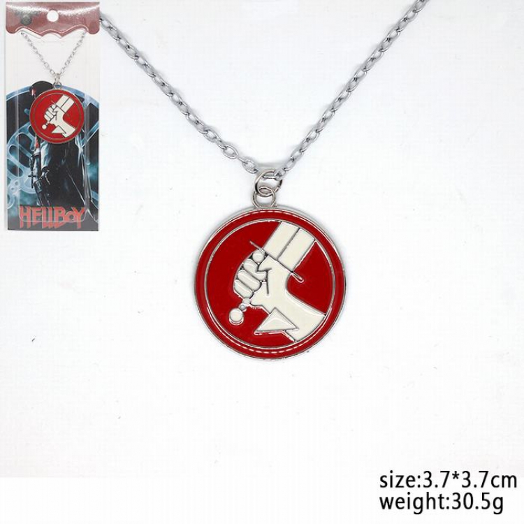 Hellboy Necklace 3.7X3.7CM 30.5G
