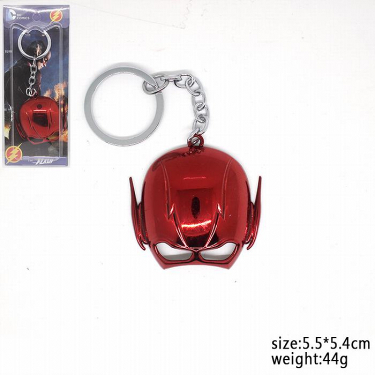 Justice League The Flash mask Key Chain 5.5X5.4CM 44G